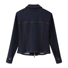 Load image into Gallery viewer, Denim jacket+denim women's clothing