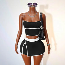 Load image into Gallery viewer, Two Piece Vest and Hip Skirt Set
