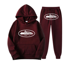 Load image into Gallery viewer, Plus Size Long Sleeve Pullover Hoodie Sweatpants Set