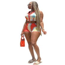 Lade das Bild in den Galerie-Viewer, Women's Sexy Fashion Casual Printed Sleeveless Top Elastic Waist Pant Set