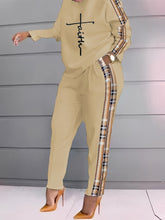 Load image into Gallery viewer, Women'S Plus Size Stretch Polyester Blend Long Sleeve and Pants Set
