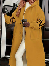 Charger l'image dans la galerie, Plus Size, Elegant Hooded fCasual Zippered Side Pockets Jacket