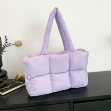 Load image into Gallery viewer, Quilted Single-Shoulder Bag Down Jacket Bag Large Capacity