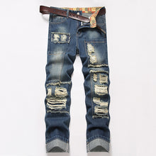 Lade das Bild in den Galerie-Viewer, Men's Straight Wrinkle-resistant Loose Casual Jeans