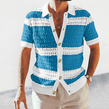 Load image into Gallery viewer, Men's Polo Short Sleeve Cardigan