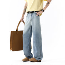Load image into Gallery viewer, Loose Patchwork Lyocell Coolmax Denim Pants for Men