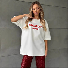 Load image into Gallery viewer, Letter Printed Round Neck Short Sleeve T-Shirt for Women