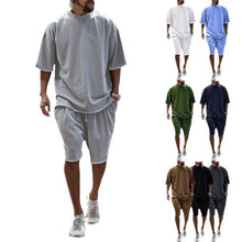 Load image into Gallery viewer, Sports suit casual loose short sleeved T-shirt shorts trendy men's clothing