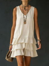 Lade das Bild in den Galerie-Viewer, Fashionable Women's Loose Casual Solid Color Side Pocket Tank Dress