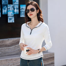 Load image into Gallery viewer, Hooded long sleeved t-shirt for women