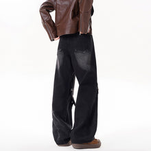 Load image into Gallery viewer, Relaxed Straight Leg Jeans Men Long Pants