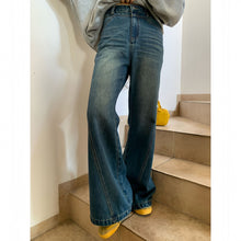 Load image into Gallery viewer, High waisted wide leg jeans for women
