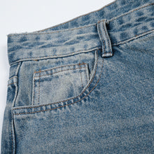 Load image into Gallery viewer, White washed denim shorts