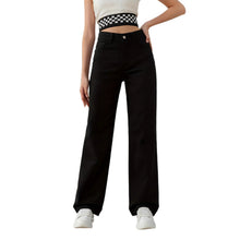 Load image into Gallery viewer, Jeans with Rhinestones Women High Waist Slimming Wide Leg Jeans Jeans