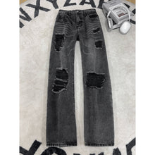 Load image into Gallery viewer, Ripped Denim Pants for Men,Vintage Loose Wide Leg Design Long Trousers