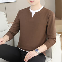 Load image into Gallery viewer, Round neck long sleeved T-shirt