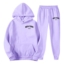 Load image into Gallery viewer, Men's Hoodie Set Solid Color Two-Piece