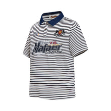 Load image into Gallery viewer, Emblem Embroidered Stripe Short Sleeve