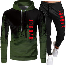 Load image into Gallery viewer, Men's 2-Piece Lightweight Hooded Sweatshirt and Jogger Set