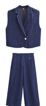 Load image into Gallery viewer, Cowboy suit vest vest+jeans suit for women