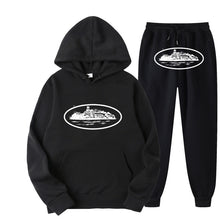 Load image into Gallery viewer, Plus Size Long Sleeve Pullover Hoodie Sweatpants Set