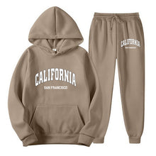 Load image into Gallery viewer, Oversize Fleece-Lined Long Sleeve Pullover Hoodie Set
