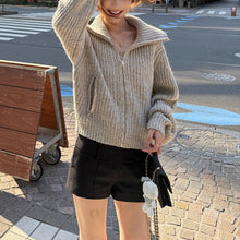 Load image into Gallery viewer, Knit Long Sleeve Open Front Cardigan Jacket