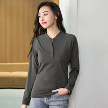 Load image into Gallery viewer, Long sleeved slim fit T-shirt for women