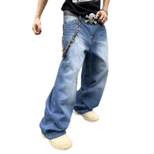 Lade das Bild in den Galerie-Viewer, Men's Jeans Straight Loose Wash