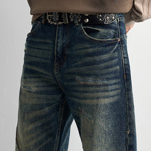 Load image into Gallery viewer, Washed denim jeans