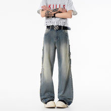 Load image into Gallery viewer, Ripped Breathable Loose Jeans