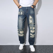 Lade das Bild in den Galerie-Viewer, Men's Straight Wrinkle-resistant Loose Casual Jeans