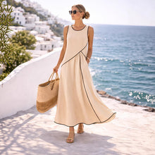 Lade das Bild in den Galerie-Viewer, A-line Dress Women Vacation StyleFashion Summer Mediterranean Casual Dress
