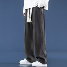 Load image into Gallery viewer, Men's Straight Leg Casual Drawstring Jeans