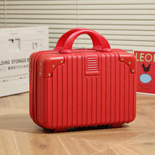 Load image into Gallery viewer, Vintage Luggage Mini Makeup Case 14-Inch Carry-On Bag