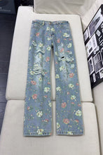 Load image into Gallery viewer, All-Over Floral Ripped Jeans for Men and Women