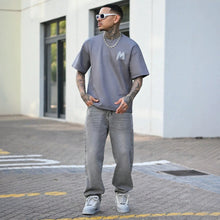 Load image into Gallery viewer, Casual Comfortable Men's Vintage Washed Grey Denim Pants