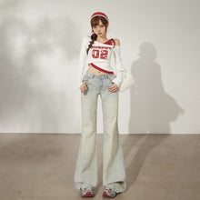 Load image into Gallery viewer, Retro Street Style Flared Jeans for Women