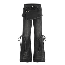 Load image into Gallery viewer, Hot girl splicing micro flared jeans for women