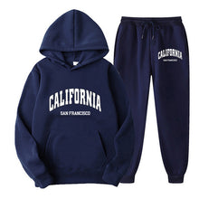 Load image into Gallery viewer, Oversize Fleece-Lined Long Sleeve Pullover Hoodie Set