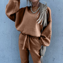 Load image into Gallery viewer, Solid Color Hoodie Casual Two-Piece Set