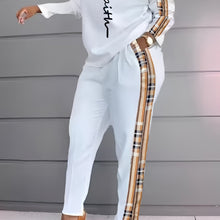 Load image into Gallery viewer, Women'S Plus Size Stretch Polyester Blend Long Sleeve and Pants Set