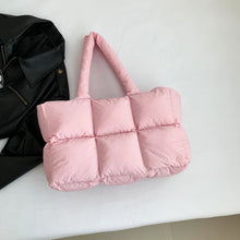 Load image into Gallery viewer, Quilted Single-Shoulder Bag Down Jacket Bag Large Capacity
