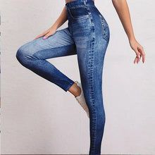 Load image into Gallery viewer, Retro Denim-Style High-Elastic Butt-Lifting Yoga Leggings