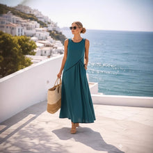 Lade das Bild in den Galerie-Viewer, A-line Dress Women Vacation StyleFashion Summer Mediterranean Casual Dress