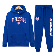 Load image into Gallery viewer, Punk Rock Street Style Hoodie Sweatshirt Two-Piece Set