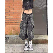 Load image into Gallery viewer, Vintage Camouflage Wide-Leg Jeans for Men and Women
