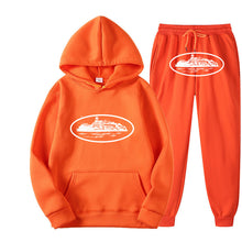 Load image into Gallery viewer, Plus Size Long Sleeve Pullover Hoodie Sweatpants Set