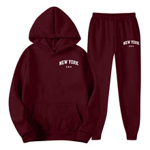 Load image into Gallery viewer, Men's Hoodie Set Solid Color Two-Piece