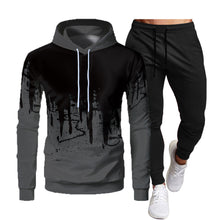 Load image into Gallery viewer, Men's Athletic Casual 2-Piece Set Hooded Sweatshirt and Long Pants